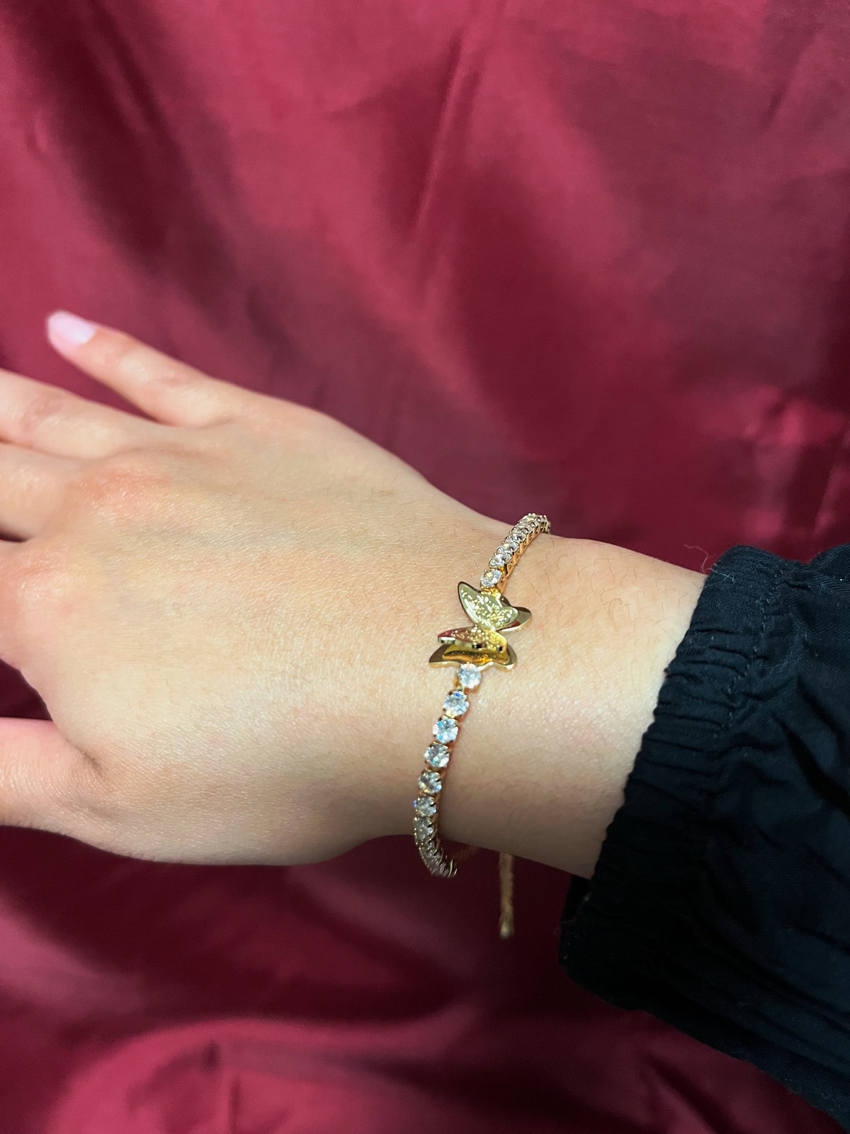 HOPE & PATIENCE | Butterfly Tennis Bracelet