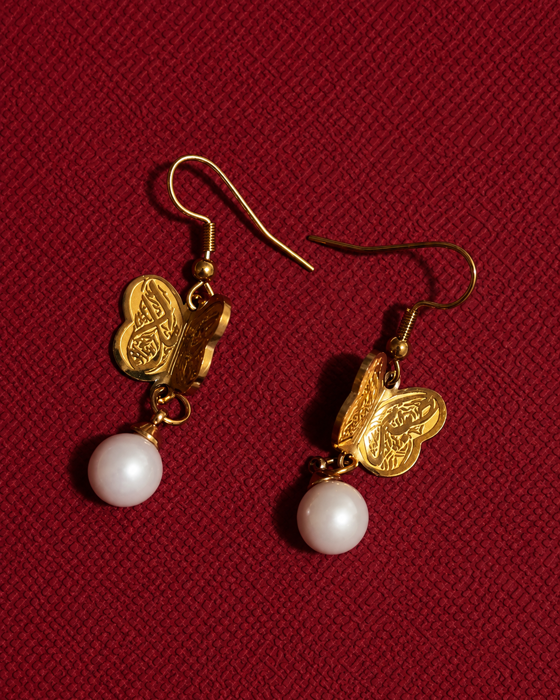 HOPE & PATIENCE | Butterfly Pearl Earrings